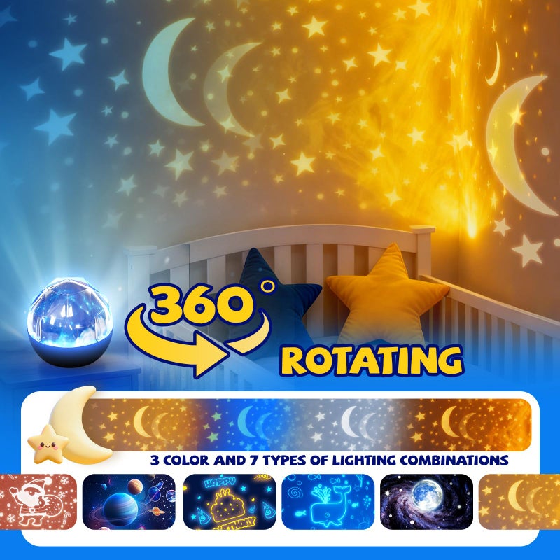 TOURACE Solar System Projector, Star Night Light for Kids, Planet Toys, Space Light, Universe ProjectÃ³r, Space Lamp, Teen boy Girl Bedroom, Planets Toy, Planetarium Projector, Boys Gift, Christmas. - Image 4